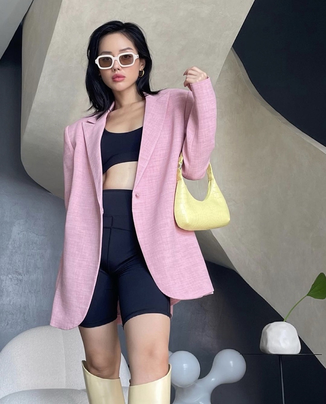 Học Khánh Linh 5 gợi ý phối áo blazer - Ảnh 4.