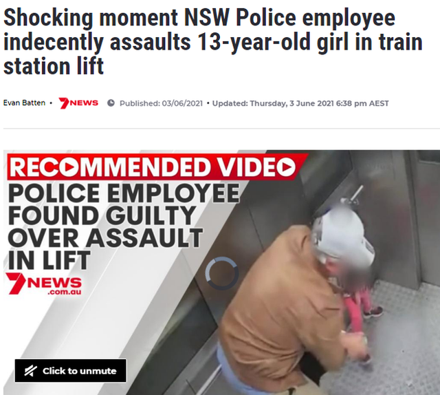 Cảnh sát Australia sàm sỡ bé gái trong thang máy, video quay lại toàn bộ sự việc gây phẫn nộ tột cùng - Ảnh 7.