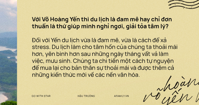 Siêu mẫu Võ Hoàng Yến: Lần đầu tiết lộ sở thích mạo hiểm của chồng tương lai, nhiều lần cãi nhau khi du lịch vì lý do này - Ảnh 10. Siêu mẫu Võ Hoàng Yến: Lần đầu tiết lộ sở thích mạo hiểm của chồng tương lai, nhiều lần cãi nhau khi du lịch vì lý do này - Ảnh 10.