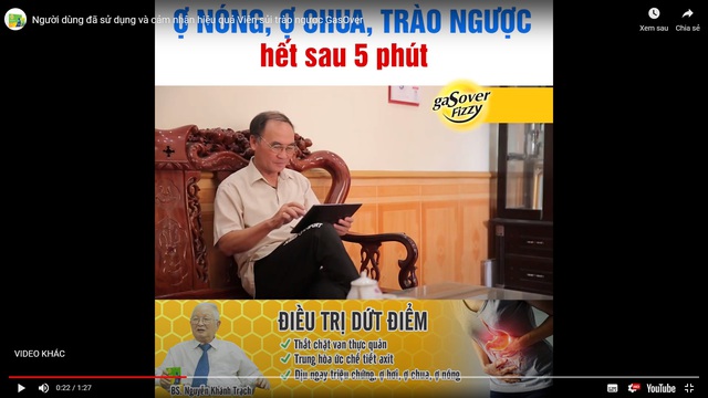 Elepharma: Vừa xin lỗi vẫn tiếp tục thổi phồng c&ocirc;ng dụng, d&ugrave;ng h&igrave;nh ảnh b&aacute;c sĩ quảng c&aacute;o sản phẩm Gasover Fizzy - Ảnh 2.