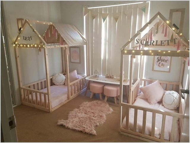 Mê mẩn những mẫu phòng ngủ sáng tạo không giới hạn cho bé sinh đôi - Ảnh 1.
