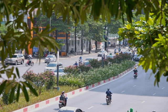 Khung cảnh tuyến đường Trần Duy Hưng - Nguyễn Chí Thanh giờ ra sao sau 1 tháng di dời hàng cây phong lá đỏ - Ảnh 6.
