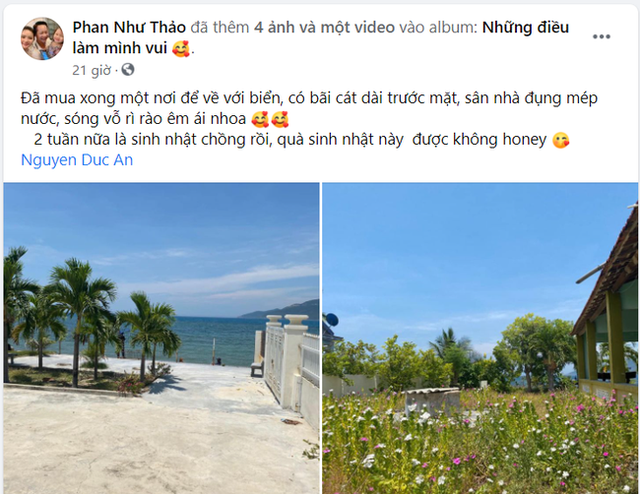 Phan Như Thảo hào hứng tặng sinh nhật chồng cả mảnh đất ven biển, ai dè bị đại gia Đức An bóc mẽ sự thật - Ảnh 1.