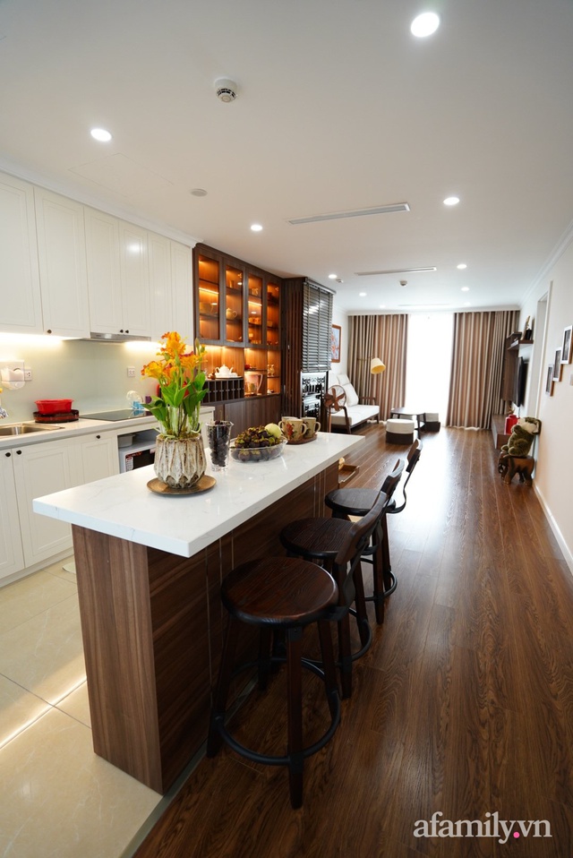 Căn hộ 107m² đẹp sang trọng với nội thất gỗ, chi phí hoàn thiện 150 triệu đồng ở Hà Nội - Ảnh 6.