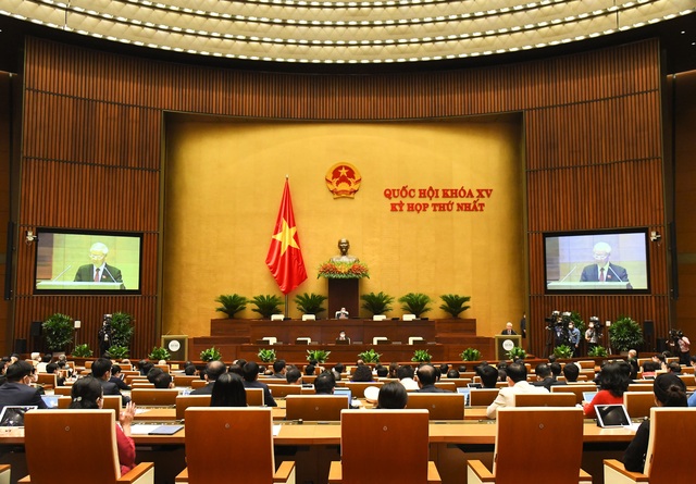 Tổng Bí thư Nguyễn Phú Trọng: Kỳ họp đầu tiên mở ra giai đoạn mới đầy triển vọng tốt đẹp - Ảnh 3.