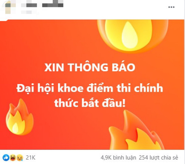  Sĩ tử thi nhau khoe điểm thi: Kẻ vui mừng, người toát mồ hôi vì suýt liệt  - Ảnh 2.