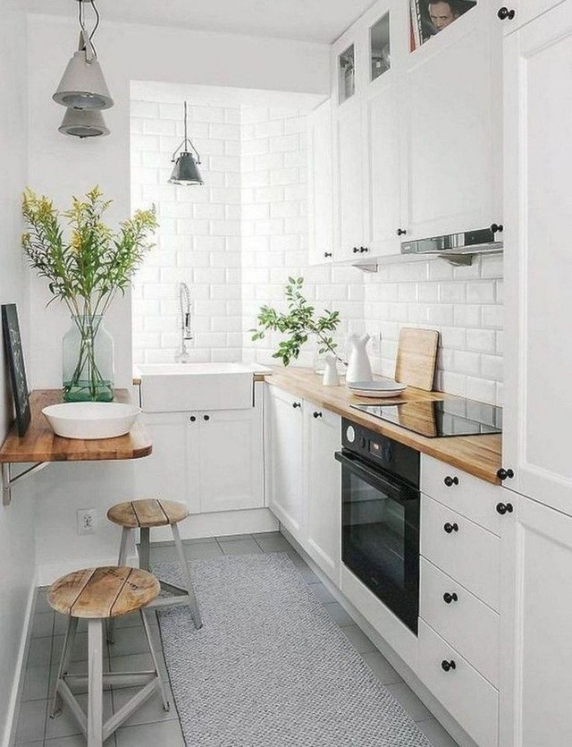 11 thiết kế bếp nhỏ đầy ấn tượng và thông minh dành cho các căn chung cư có diện tích hẹp - Ảnh 2.