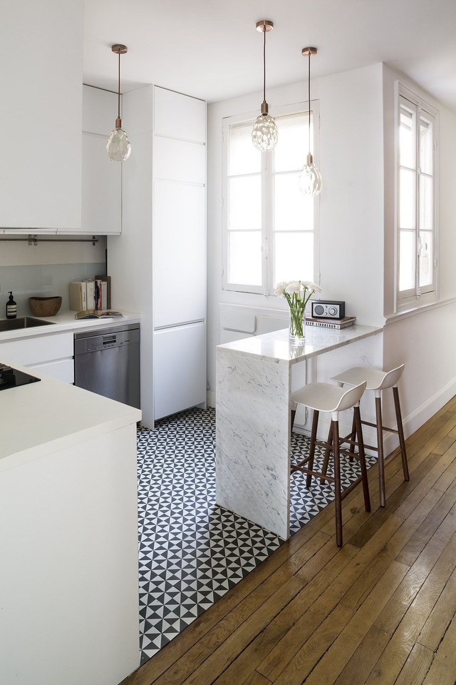11 thiết kế bếp nhỏ đầy ấn tượng và thông minh dành cho các căn chung cư có diện tích hẹp - Ảnh 6.