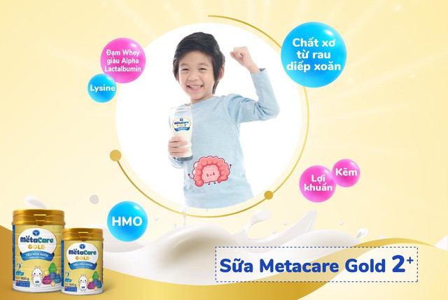 Bí quyết giúp bé tiêu hóa khỏe, cao lớn và thông minh với Metacare Gold 2  cải tiến - Ảnh 1.