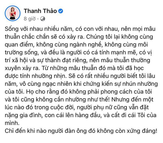 Thanh Thảo tiết lộ bên trong cuộc hôn nhân với chồng Việt kiều: Mâu thuẫn thường xuyên xảy ra - Ảnh 3.