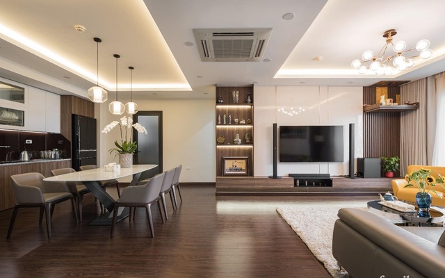 Mãn nhãn với cách thiết kế và bài trí không gian nội thất bên trong căn hộ 120m² ở Hà Nội - Ảnh 5.