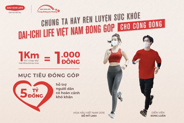 Dai-ichi Life Việt Nam ra mắt giải đi/chạy bộ trực tuyến vì cộng đồng “Dai-ichi - cung đường yêu thương 2021” - Ảnh 1.