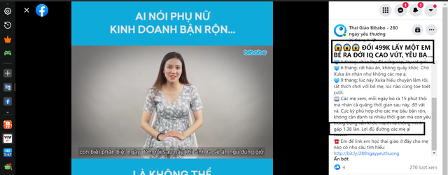 Thai giáo Bibabo quảng cáo có nhiều dấu hiệu vi phạm, Vụ Sức khỏe Bà mẹ – Trẻ em đưa ra khuyến cáo cho người tiêu dùng - Ảnh 4. Thai giáo Bibabo quảng cáo có nhiều dấu hiệu vi phạm, Vụ Sức khỏe Bà mẹ – Trẻ em đưa ra khuyến cáo cho người tiêu dùng - Ảnh 4.