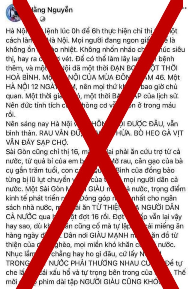 Người phụ nữ viết status Sài Gòn ăn từ thiện cả nước bị phạt 5 triệu đồng - Ảnh 1.