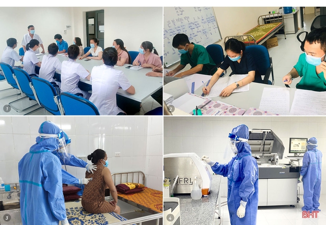 Các cơ sở y tế ở Hà Tĩnh dồn sức trên trận tuyến điều trị bệnh nhân COVID-19 - Ảnh 4.