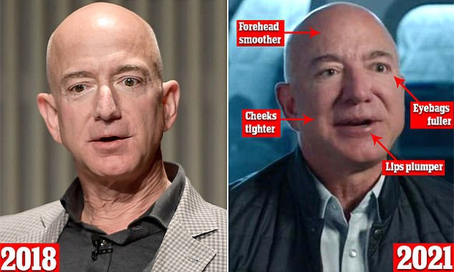 Tỷ phú Jeff Bezos bị nghi phẫu thuật thẩm mỹ - Ảnh 2.