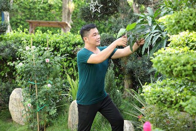 Diễn viên Lý Hùng chăm sóc khu vườn xanh mướt trong biệt thự 700m2 - Ảnh 5.