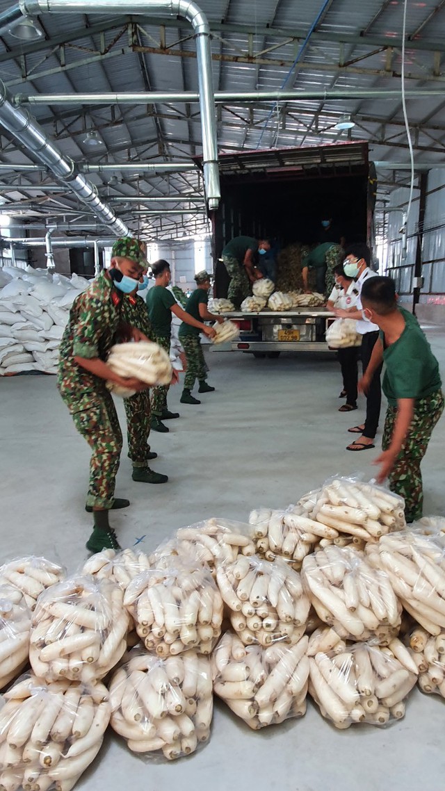 Bộ đội vận chuyển gạo, nhu yếu phẩm đến người dân khu vực khoá chặt ở Bình Dương - Ảnh 5.