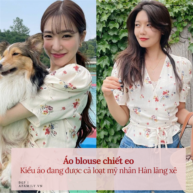 Kiểu áo blouse ém nhẹm vòng 2 lớn lại hack tuổi trẻ trung, cả loạt sao Hàn đều đang mê mẩn - Ảnh 1.