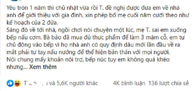 Ngày đầu về ra mắt, mẹ chồng tương lai đã tuyên bố phải uốn ngay từ ngày đầu, nhưng tình huống xảy ra ngay sau đó mới thật đặc biệt - Ảnh 1.