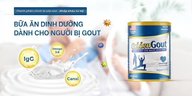 Golden Gout – Sản phẩm dinh dưỡng phù hợp cho người bệnh gout - Ảnh 1.