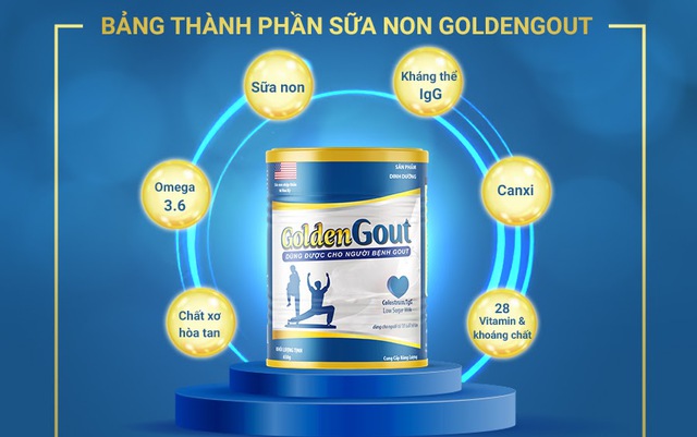 Golden Gout – Sản phẩm dinh dưỡng phù hợp cho người bệnh gout - Ảnh 3.