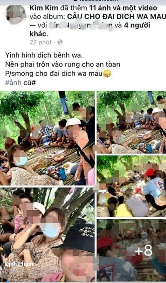 21 nam, nữ vào rừng nhậu rồi “khoe” trên Facebook - Ảnh 1.