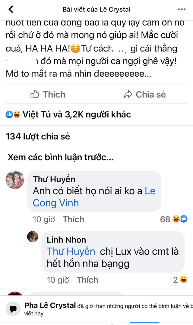 Pha Lê đá xéo bạn trai cũ yêu không dám thừa nhận và chuyện từ thiện, fan lập tức gọi tên Công Vinh - Ảnh 1.