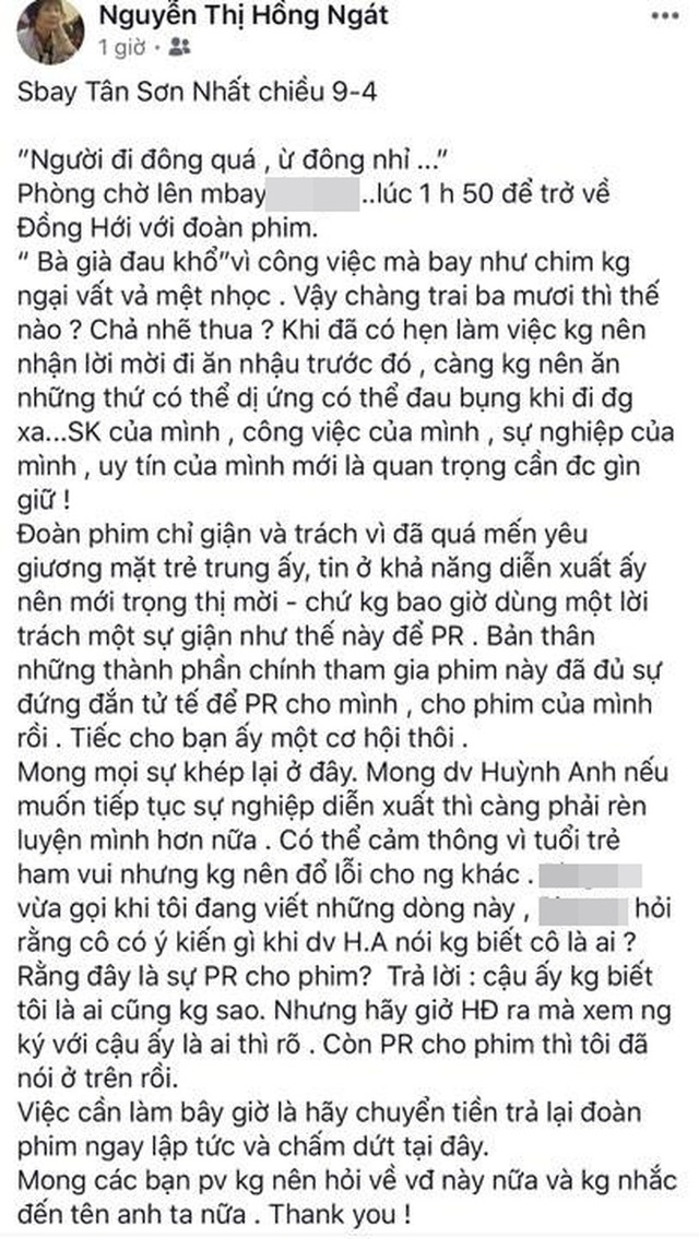 Phốt căng đét của Huỳnh Anh: Bị tố quỵt tiền bùng vai, phát ngôn đăng ảnh phản cảm và hơn thế nữa - Ảnh 13.