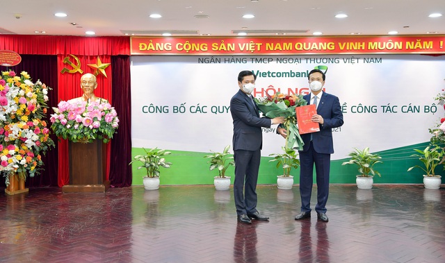 Vietcombank tổ chức lễ công bố quyết định về nhân sự lãnh đạo cấp cao - Ảnh 1.
