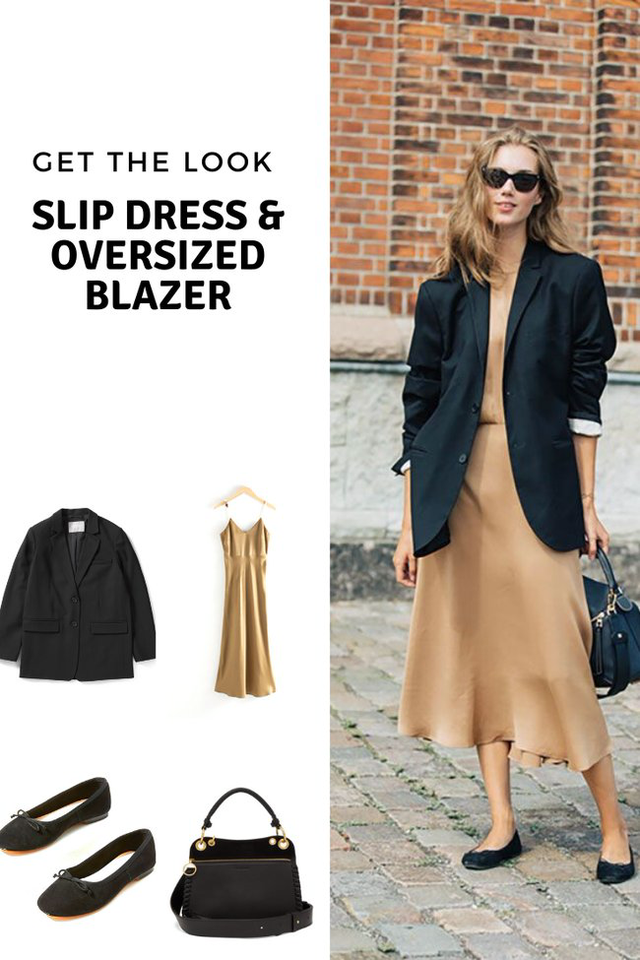 Slip dress   blazer: Cặp đôi trái dấu giúp nàng 30  đẹp xuất sắc trong ngày trở lại sở làm - Ảnh 1.