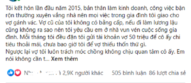 Mỗi tháng chồng đưa 50 triệu vợ vẫn một mực ly hôn, 3 năm sau gặp lại cô trong bộ dạng nhếch nhác, anh mới vỡ lẽ lý do thực sự là gì - Ảnh 1.