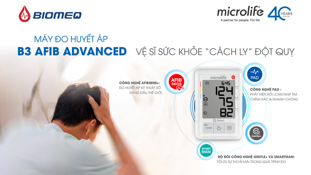 Cách kiểm tra đột quỵ đơn giản ngay tại nhà với “vệ sĩ sức khỏe” B3 AFIB Advanced - Ảnh 1.