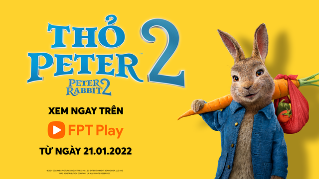 Phần 2 Peter Rabbit lần đầu ra mắt khán giả Việt Nam trên FPT Play - Ảnh 1. Phần 2 Peter Rabbit lần đầu ra mắt khán giả Việt Nam trên FPT Play - Ảnh 1.