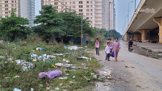 Hà Nội: Rác, phế thải xây dựng &quot;bủa vây&quot; khu dân cư, trường học  - Ảnh 8.