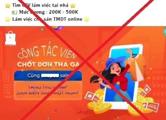 Người phụ nữ bị lừa gần 500 triệu đồng khi làm cộng tác viên online - Ảnh 2.