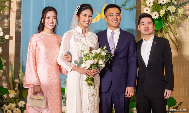 Đám cưới Hoa hậu Ngọc Hân: Đỗ Mỹ Linh nổi bật trong dàn khách mời vì ngoại hình gây chú ý - Ảnh 3.
