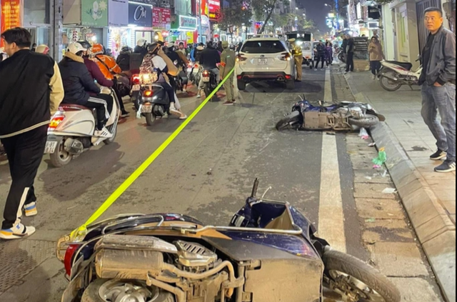 Vụ xe ôtô tông liên hoàn trên phố Bạch Mai: Tài xế vi phạm nồng độ cồn  - Ảnh 1.