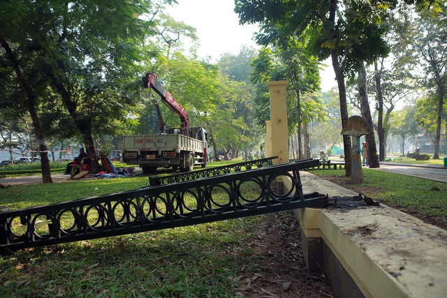 Hà Nội: Công viên Thống Nhất chính thức gỡ rào chắn chuyển hình thức mở, không thu vé - Ảnh 3.