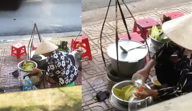 Người bán hàng rong đổ thức ăn thừa vào nồi bán tiếp cho khách ở Khánh Hòa tiếp tục bị phạt - Ảnh 1.