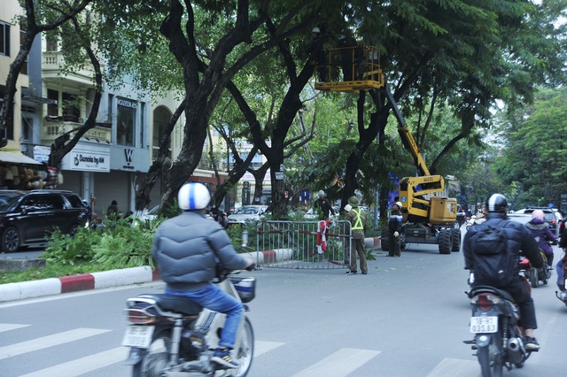 Tiểu thương Hà Nội tất bật dựng rạp, chuẩn bị hàng hóa quảng bá trước giờ khai trương không gian đi bộ Trần Nhân Tông  - Ảnh 6.