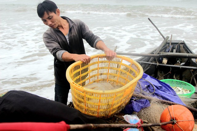 Ngư dân Hà Tĩnh vớt &quot;lộc biển&quot; giữa thời tiết giá rét - Ảnh 12.