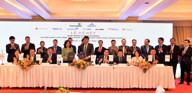Lễ ký kết Hợp đồng cấp tín dụng 35 nghìn tỷ đồng cho Dự án Khu liên hợp sản xuất gang thép Hòa Phát Dung Quất 2 do Vietcombank là ngân hàng đầu mối thu xếp - Ảnh 4.
