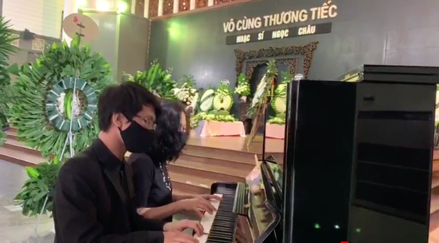 Tiếng đàn piano và những dòng cảm xúc nghẹn ngào tiễn đưa nhạc sĩ Ngọc Châu về với đất mẹ  - Ảnh 5.