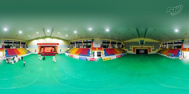 Từ nơi thu dung F0, nhà thi đấu ngoại thành Hà Nội 'chạy nước rút' phục vụ SEA game 31 - Ảnh 2.