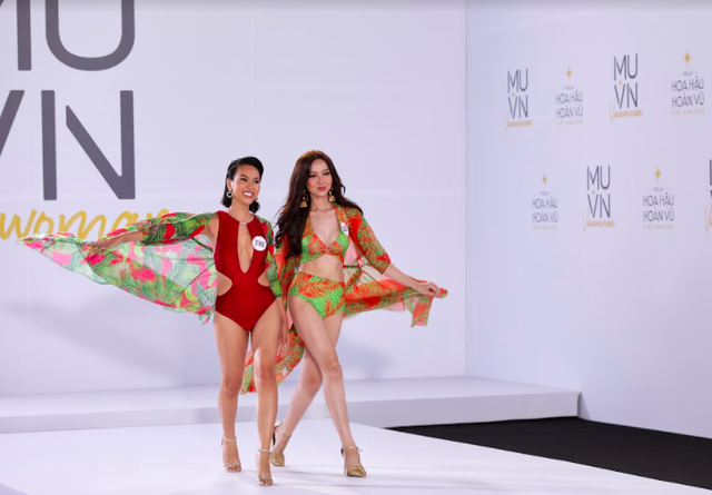 Loạt chân dài Next Top Model 'đọ' body bốc lửa với Hoa hậu chuyển giới trong phần bikini tại Hoa hậu Hoàn vũ Việt Nam - Ảnh 5.