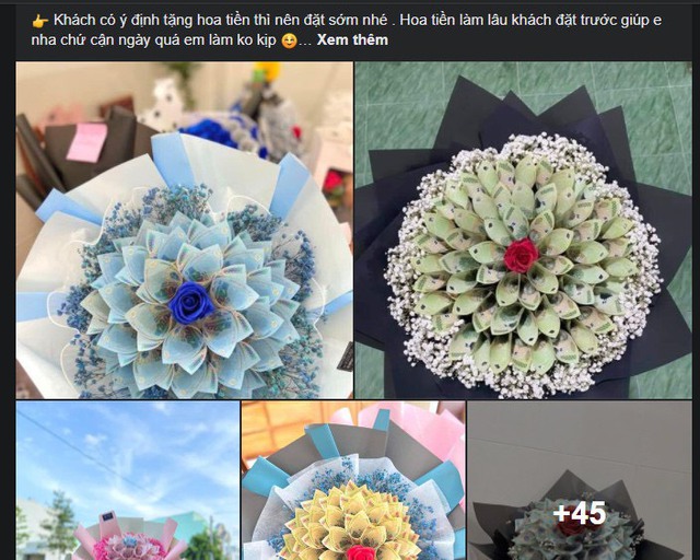 Thị trường hoa 'handmade' nở rộ dịp 8/3, hội chị em 'phát cuồng' với lãng hoa làm bằng tiền mặt - Ảnh 6.