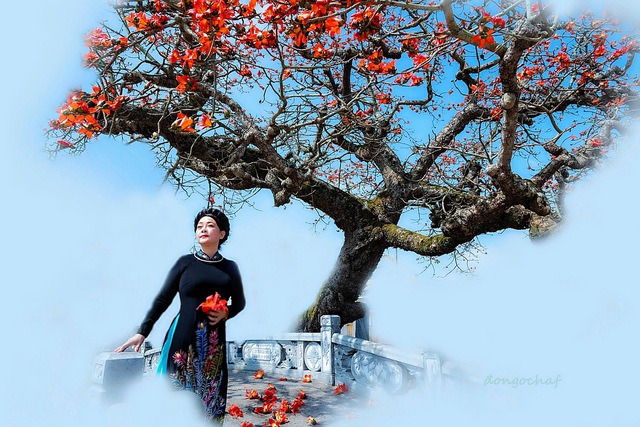 Nghệ sĩ Trà My, Thanh Thanh Hiền khoe sắc với hoa gạo - Ảnh 14.