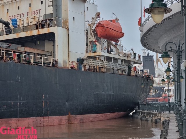 Hải Phòng: Cận cảnh nỗ lực giải cứu vụ tàu Hong Kong đâm va lan can cầu  - Ảnh 7.