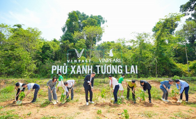 Vinfast khởi động dự án trồng rừng “phủ xanh tương lai” - Ảnh 3.